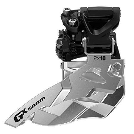SRAM GX Bicycle Front Derailleur with 2 x 10 Mid Direct Mount 34T Bottom Pull